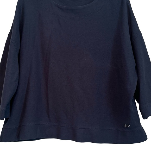 Vineyard Vines Navy Blue Women’s Oversized Top - Picture 3 of 4